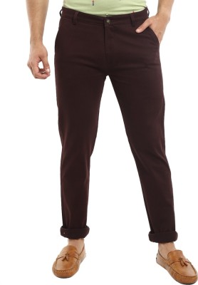 V-MART Regular Fit Men Red, Red Trousers