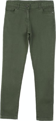 PETER ENGLAND Skinny Fit Girls Green Trousers