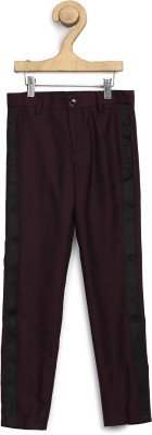 Allen Solly Slim Fit Boys Maroon Trousers