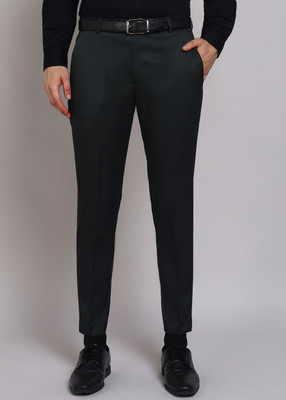 vintagevibe Slim Fit Men Green Trousers