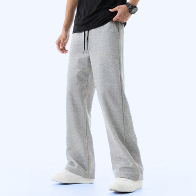 WEVOK WEAR Relaxed Men Grey Trousers
