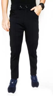 P S Traders Relaxed Men Black Trousers