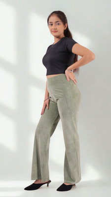 pinkshell Regular Fit Women Light Green Trousers
