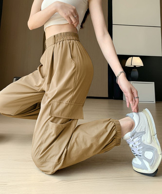 FLOREOS Relaxed Women Beige Trousers