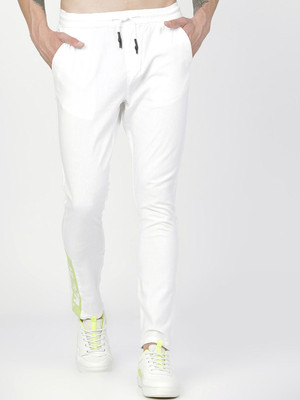 HIGHLANDER Slim Fit Men White Trousers