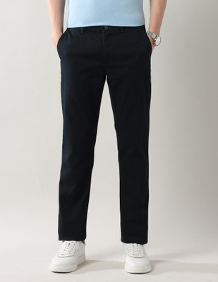 Arrow Sport Regular Fit Men Blue Trousers