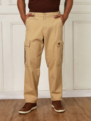 THOMAS SCOTT Regular Fit Men Beige Trousers