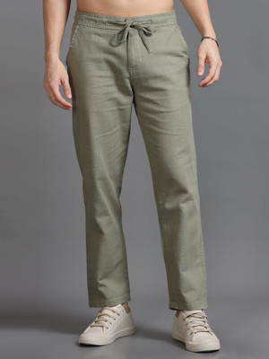 CAZZBA Relaxed Men Light Green Trousers