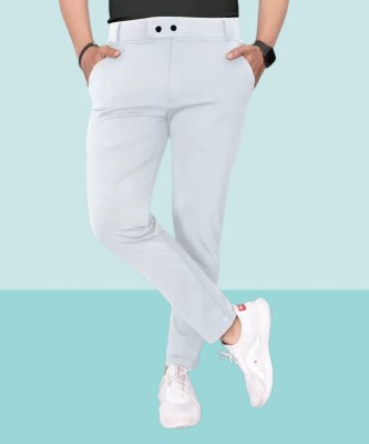 COMBRAIDED Regular Fit Men Light Blue Trousers