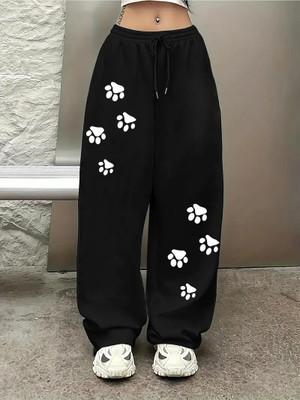 Sky Magic Straight Fit Women Black Trousers