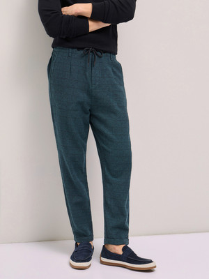 THE BEAR HOUSE Tapered Men Green Trousers