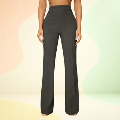 Anitafashion Loose Fit Women Grey Trousers