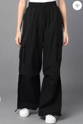 IKFASHION Regular Fit Women Black Trousers