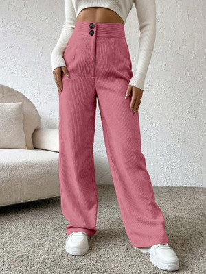 Rajovati Relaxed Women Pink Trousers