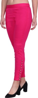 POPWINGS Regular Fit Women Pink Trousers