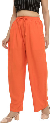AARMAD Relaxed Women Orange Trousers