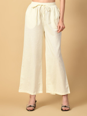 Fiorenza Regular Fit Women Cream Trousers
