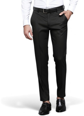 KIPEKEE Regular Fit Men Black Trousers
