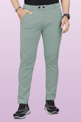 GIBBONTE Regular Fit Men Light Green Trousers