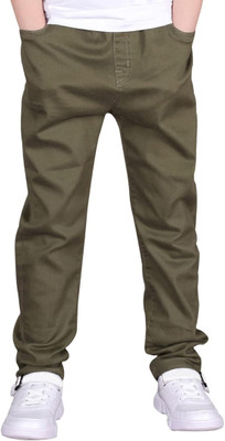 ADBUCKS Regular Fit Boys Beige Trousers