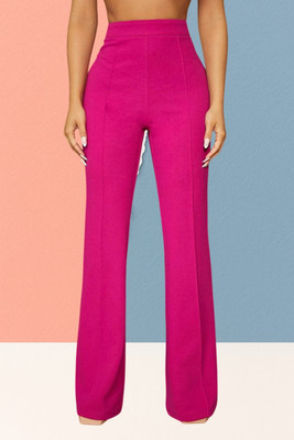 SKD TRENDZ Comfort Fit, Regular Fit Women Pink Trousers