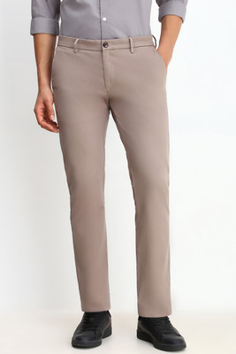 Allen Solly Regular Fit Men Brown Trousers