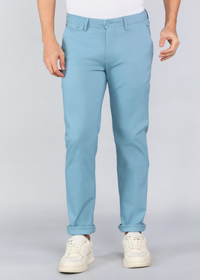 PETER ENGLAND Regular Fit Men Blue Trousers