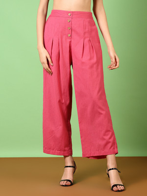 V-MART Regular Fit Women Pink Trousers