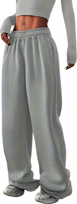 Dockstreet Loose Fit Women Grey Trousers