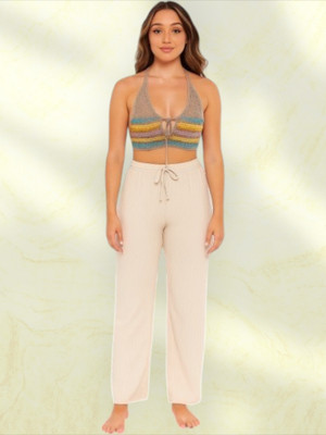 Classy creations Comfort Fit Women Beige Trousers