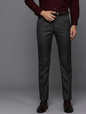 Raymond Slim Fit Men Grey Trousers