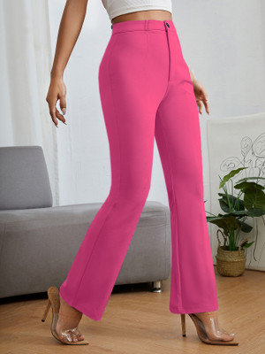 Stylefabs Regular Fit Women Pink Trousers