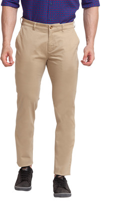 COLORPLUS Regular Fit Men Khaki Trousers