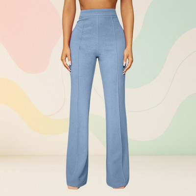 nitafashion Loose Fit Women Light Blue Trousers