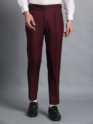 FASHIONEMPIRE Regular Fit Men Maroon Trousers