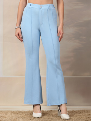 AAYU Flared Women Multicolor Trousers