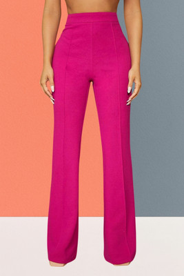 AKOTTY Comfort Fit, Regular Fit Women Pink Trousers