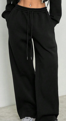 IMSA MODA Solid Women Black Track Pants