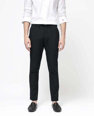 RARE RABBIT Regular Fit Men Dark Blue Trousers