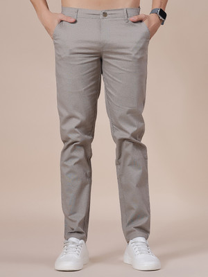 V-MART Slim Fit Men Grey Trousers