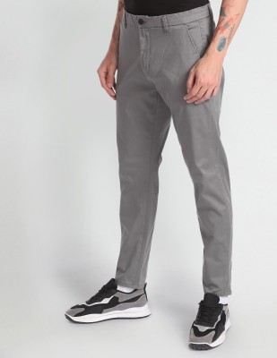 FLYING MACHINE Tapered Men Grey Trousers