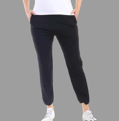 Levoony Regular Fit Women Black Trousers
