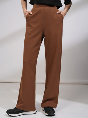 Tokyo Talkies Regular Fit Women Brown Trousers