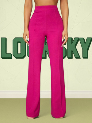 nitafashion Loose Fit Women Pink Trousers