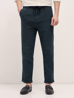 THE BEAR HOUSE Tapered Men Blue Trousers