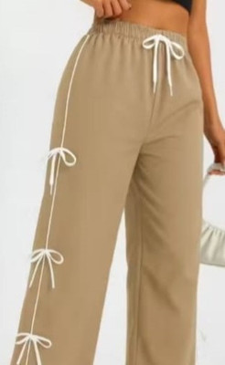 MCLOOKS Comfort Fit Women Beige Trousers