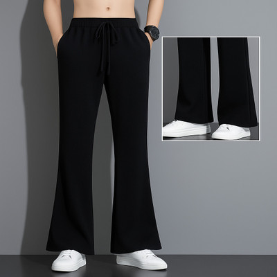 Adokedo Solid Men Black Track Pants