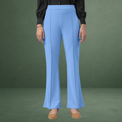 Anitafashion Loose Fit Women Light Blue Trousers