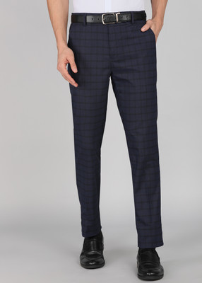 PETER ENGLAND Regular Fit Men Blue Trousers