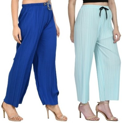 GLADLY Regular Fit Women Blue, Light Blue Trousers